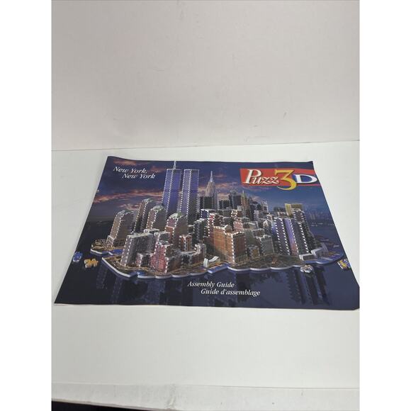 PUZZ3D New York City 3D Puzzle 3141pc Twin Towers NYC Vintage - Picture 6 of 9